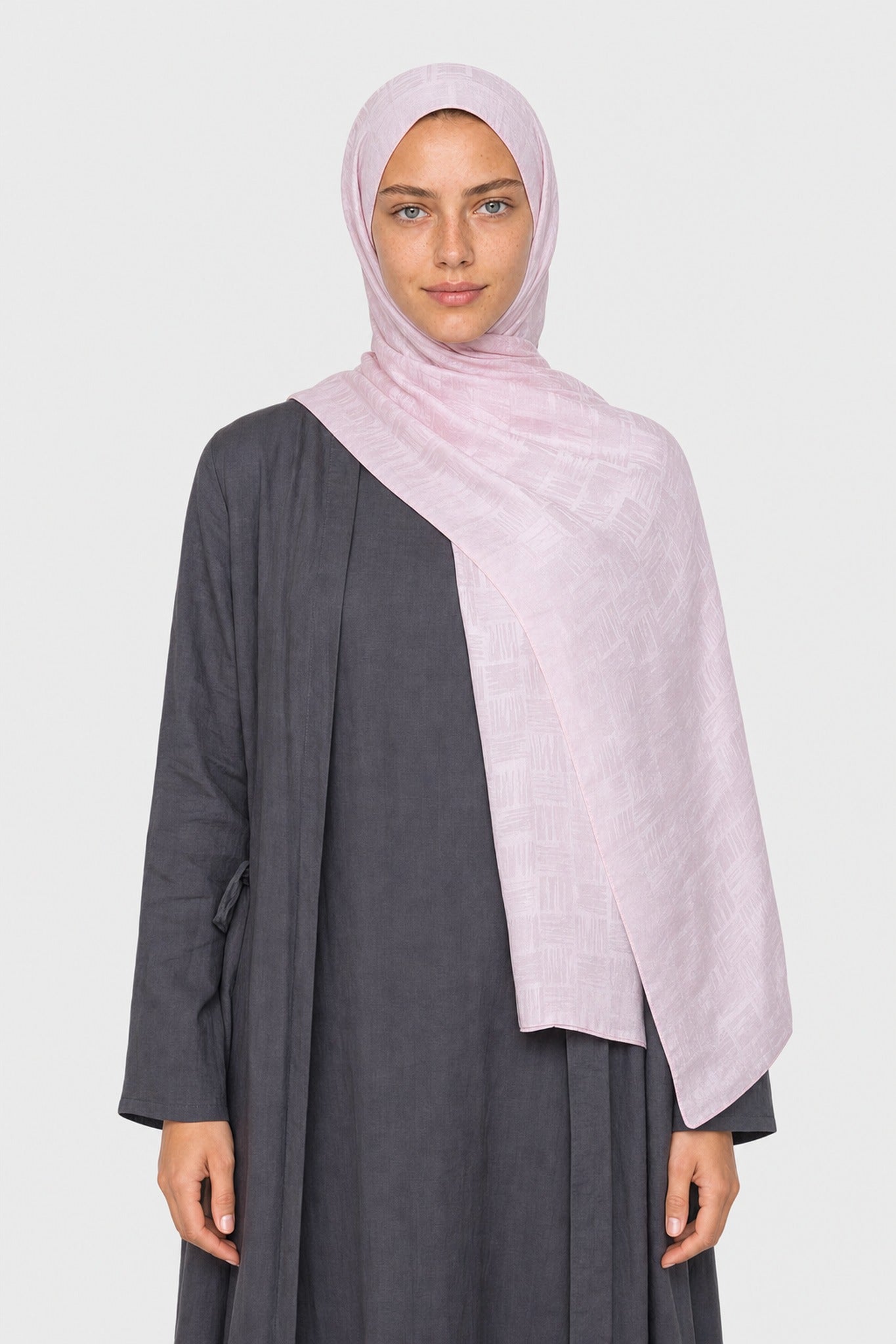 Noria Desen Ayrobin Jakar Şal - Pembe
