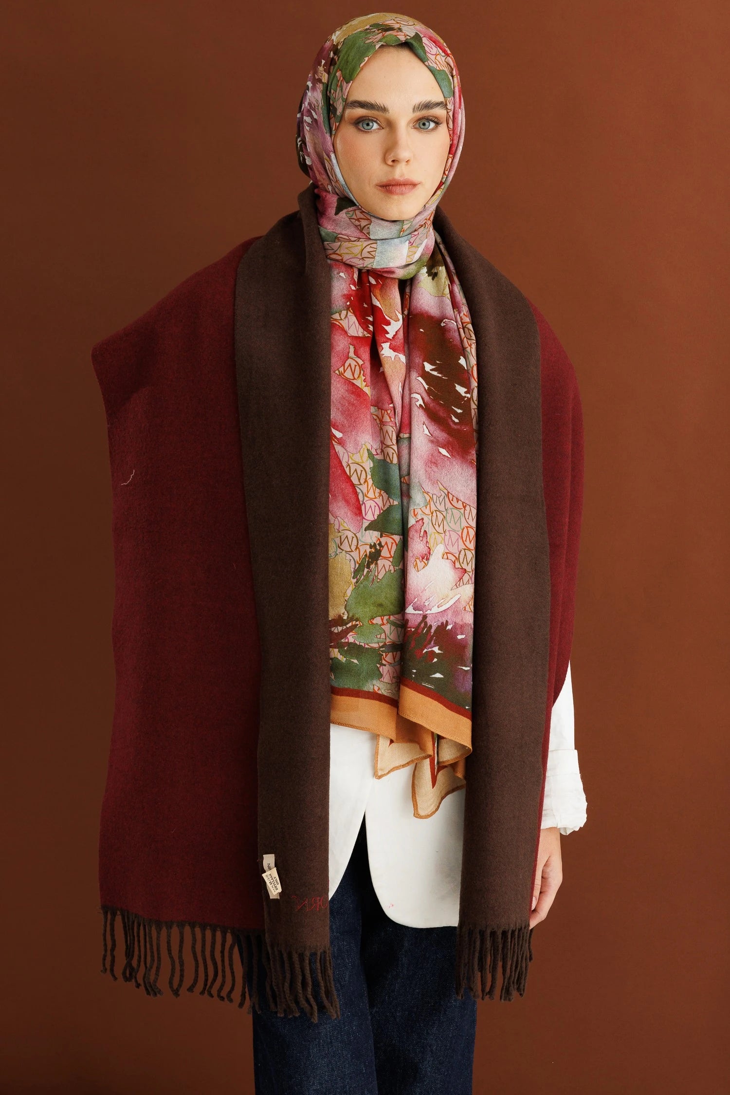 Çift Taraflı Yün Atkı