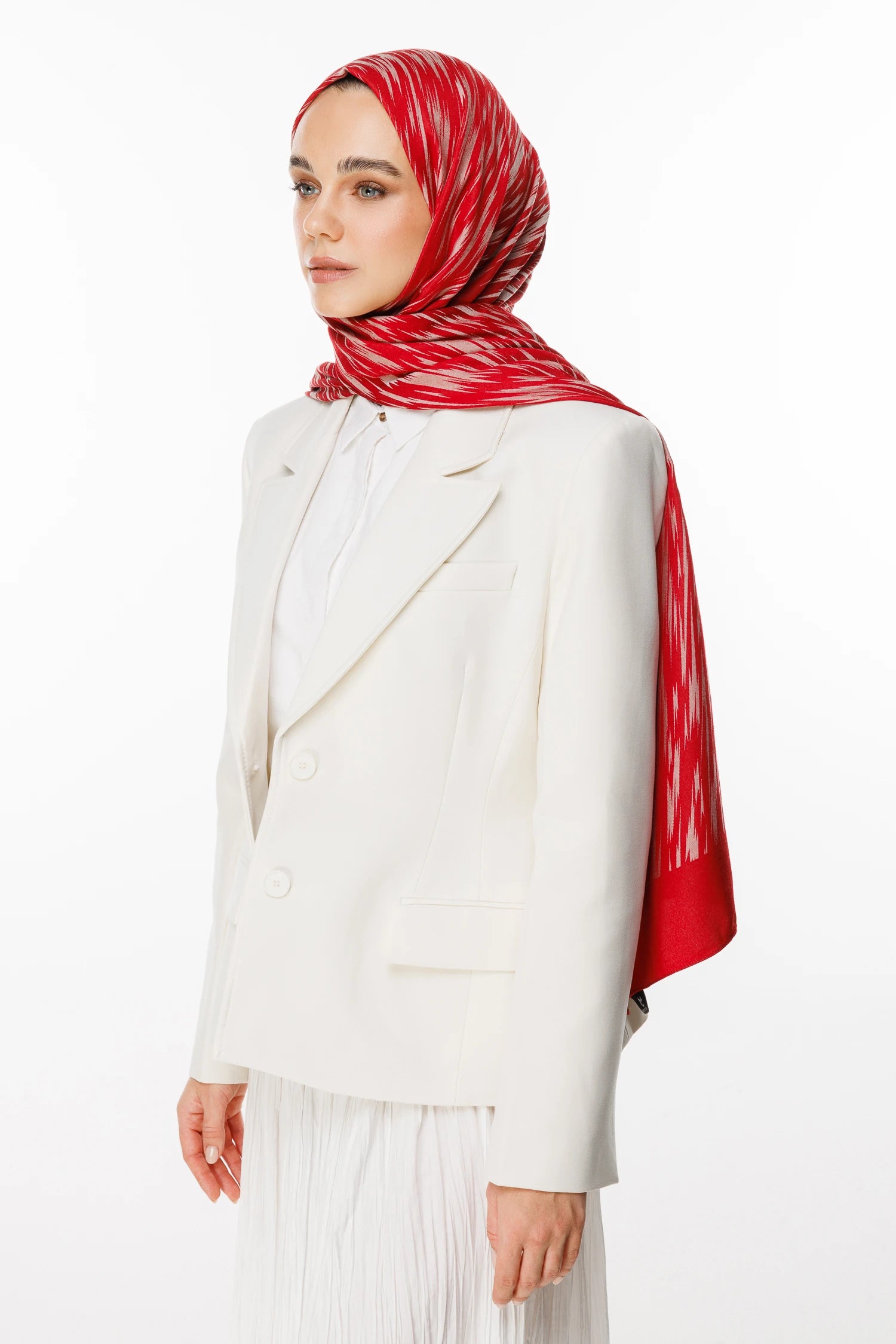 Selis Desen Çift Taraflı Şal