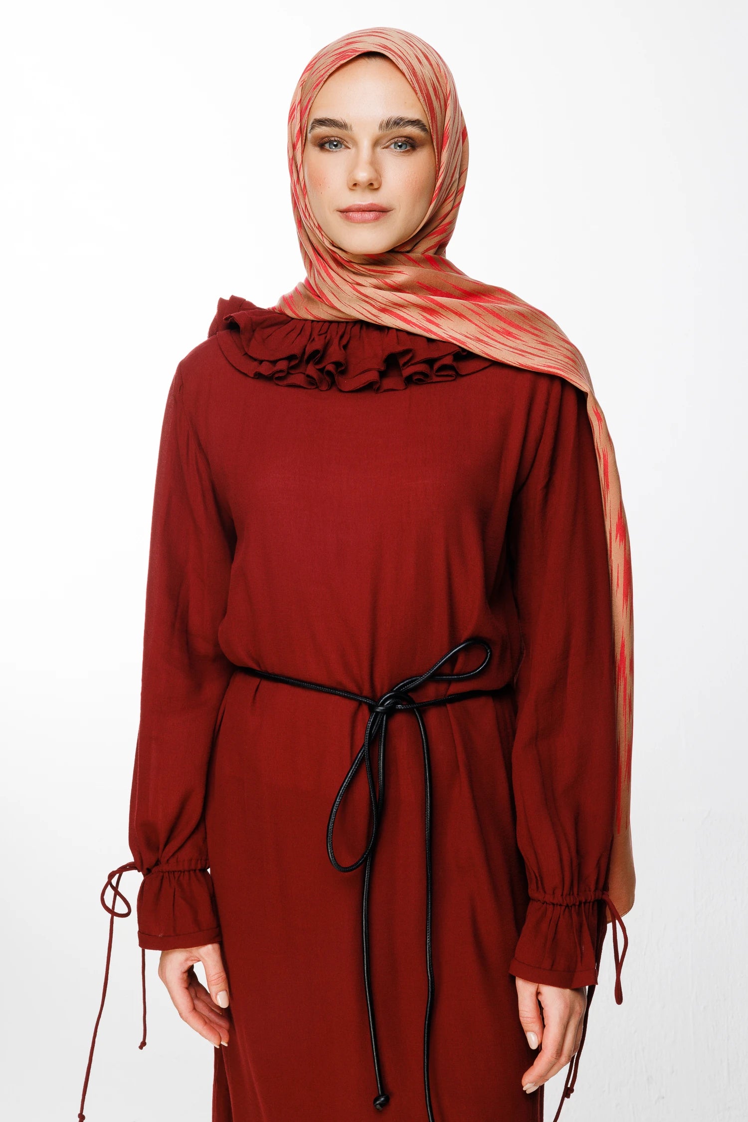 Selis Desen Çift Taraflı Şal