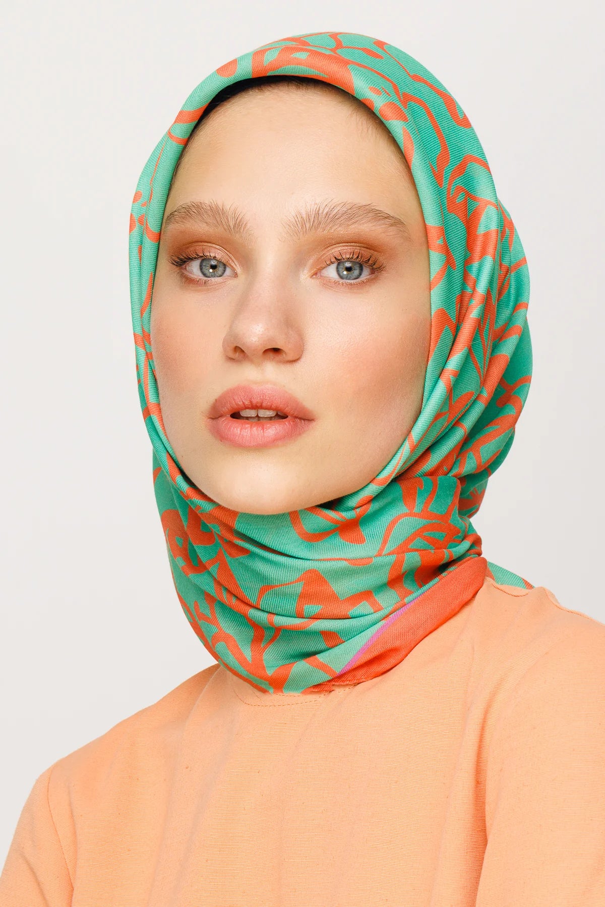 Floral Desen Dijital Soft Eşarp