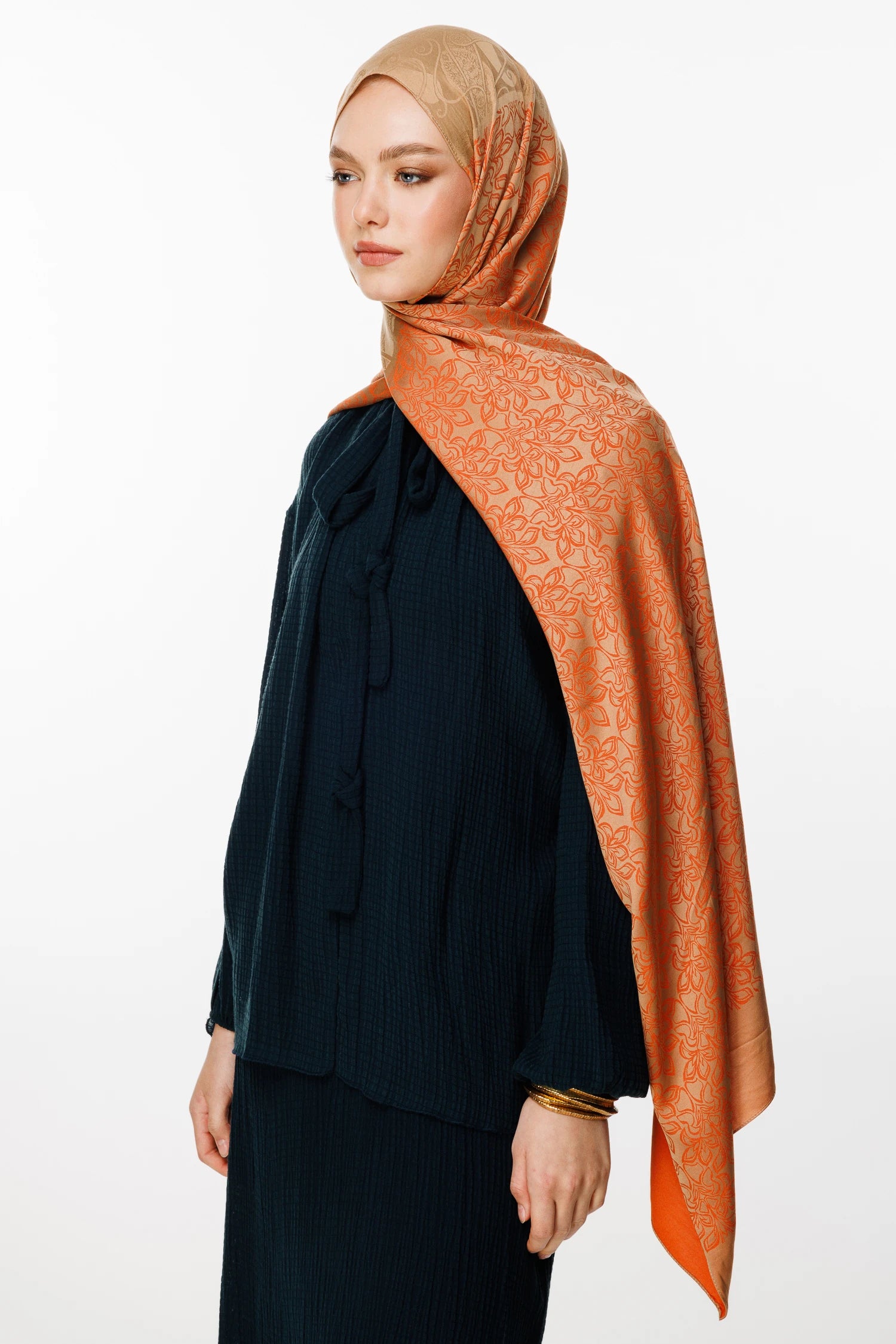 Nora Desen Çift Taraflı Şal