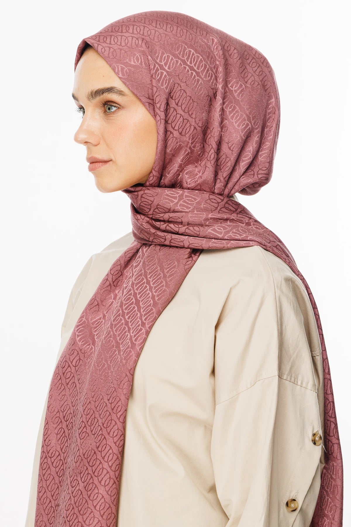 Forever Desen Parlak Jakar Şal