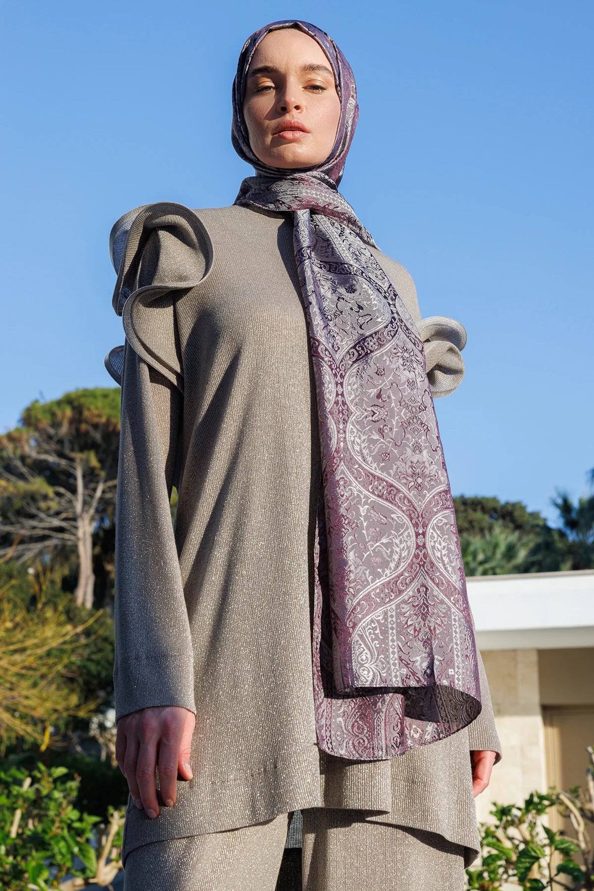 Soler Desen Shine Line Şal