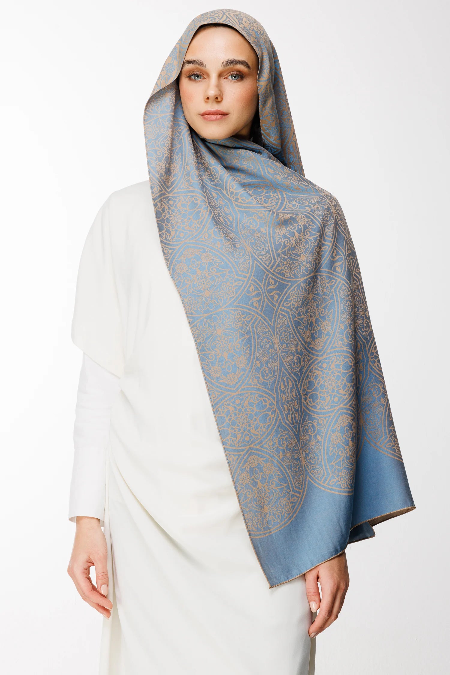 Morocco Desen Çift Taraflı Şal