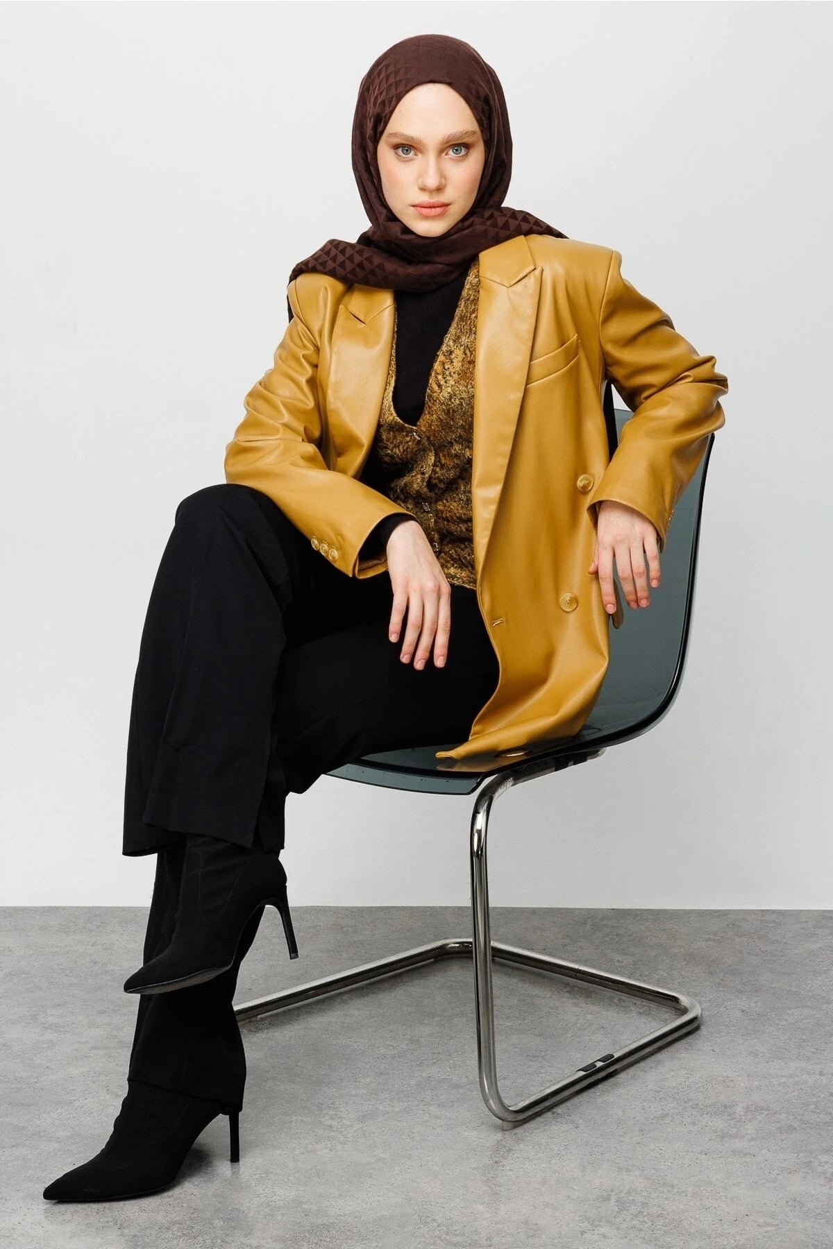 Prizma Desen Pamuk Jakar Şal