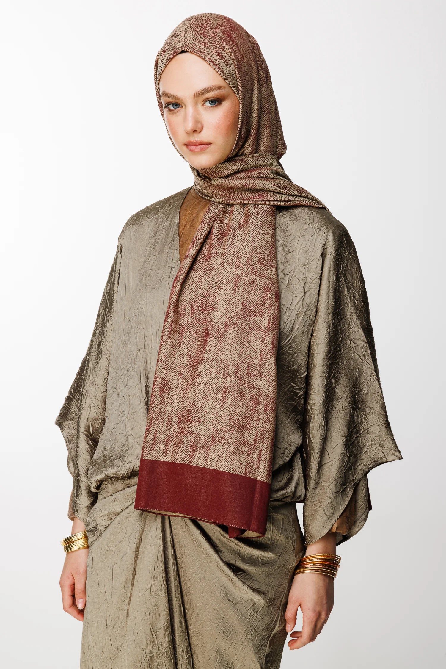 Sahra Desen Çift Taraflı Şal