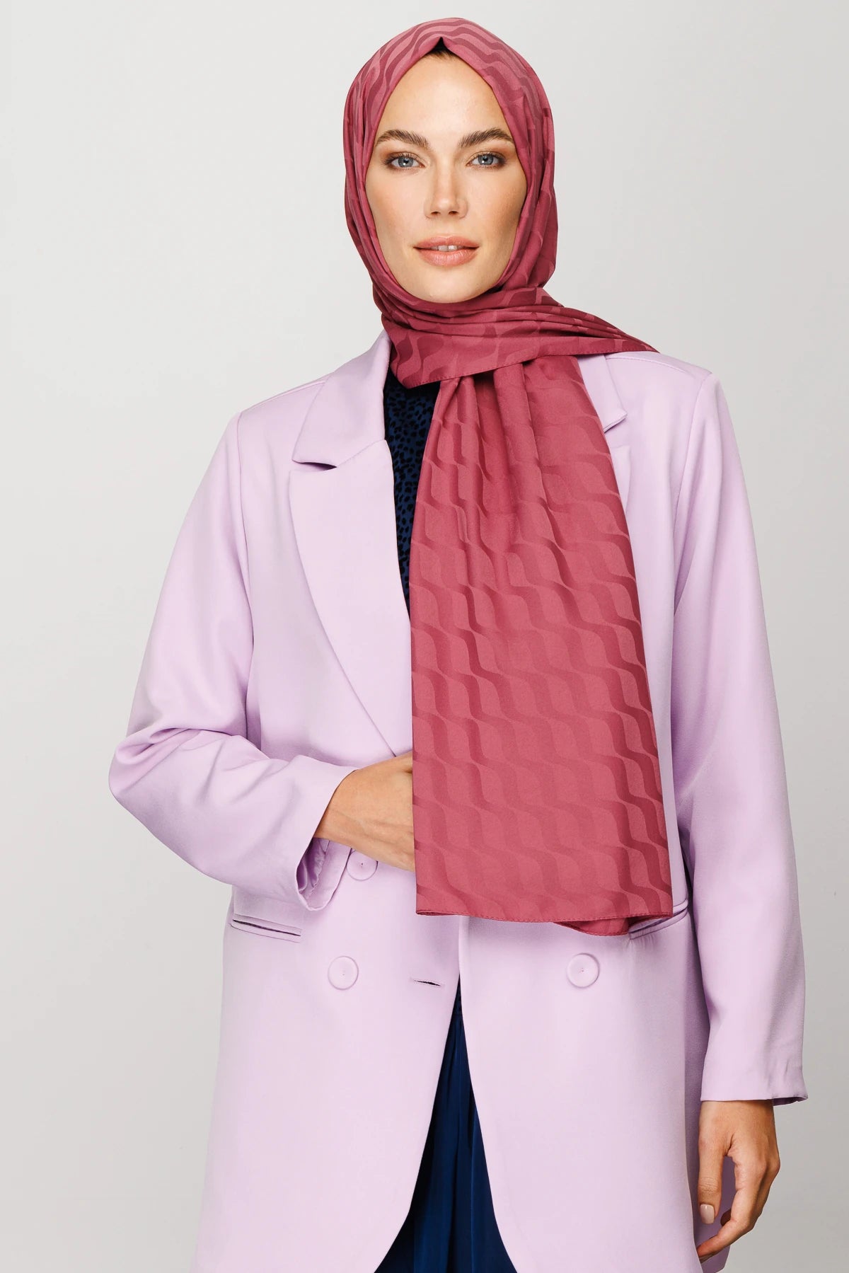 Dalga Desen İpeksi Jakar Şal