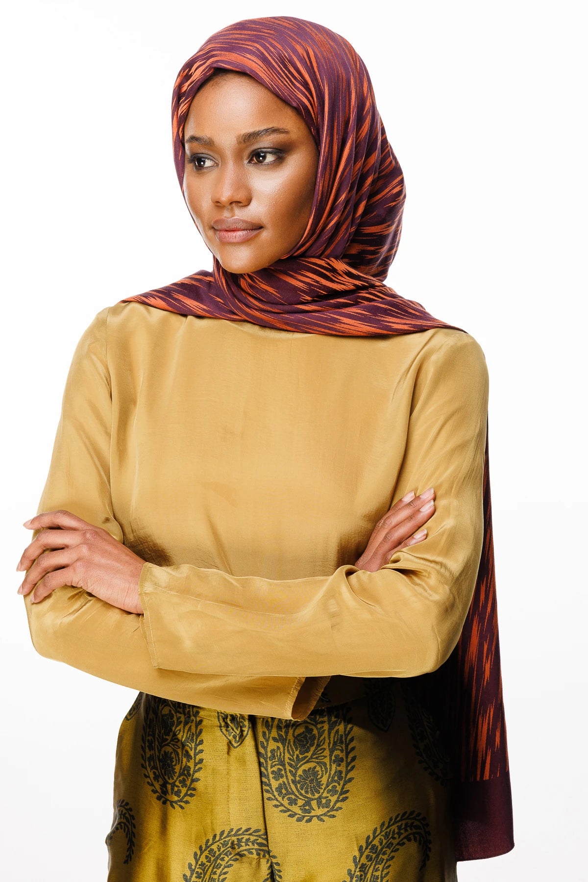 Selis Desen Çift Taraflı Şal