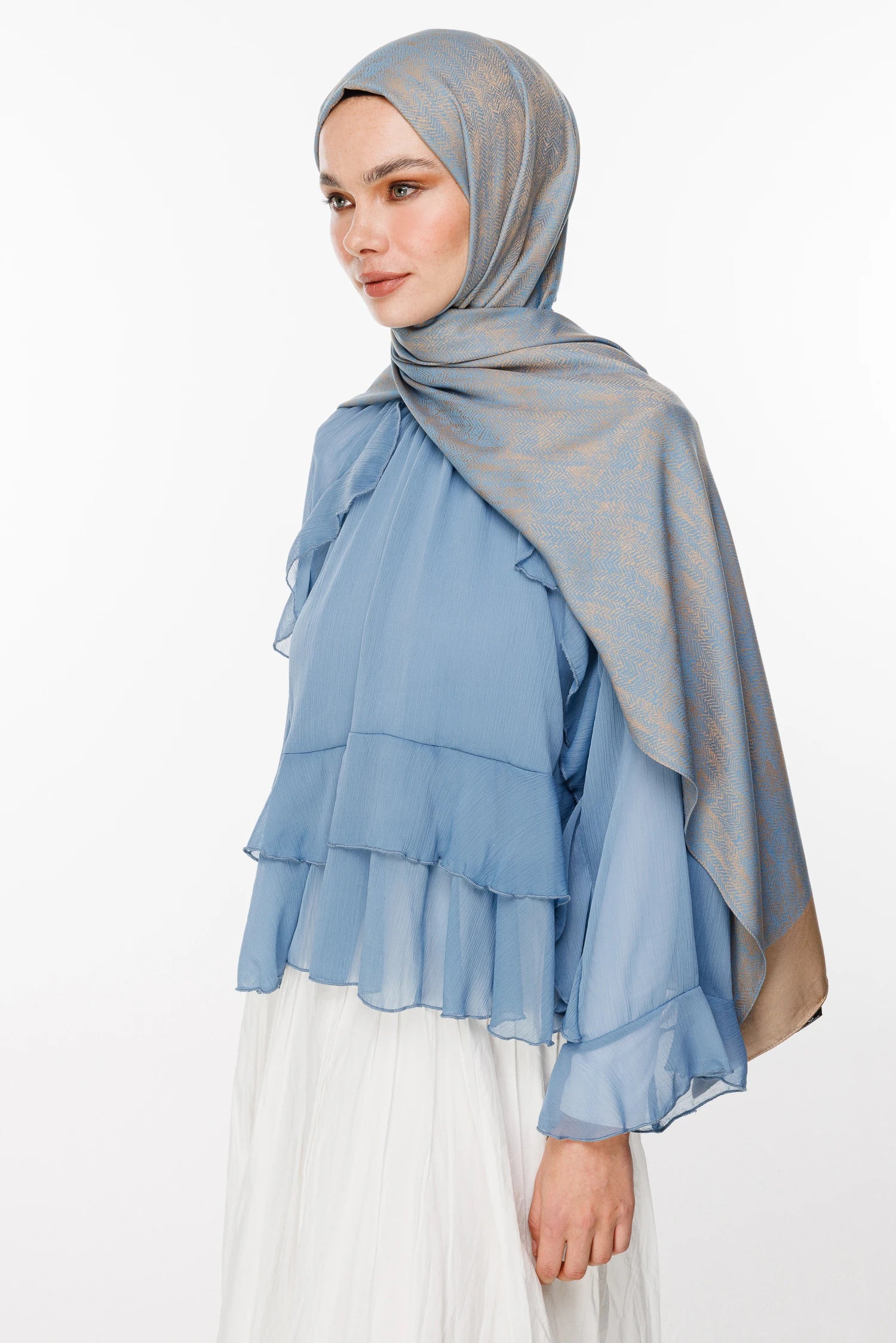 Sahra Desen Çift Taraflı Şal