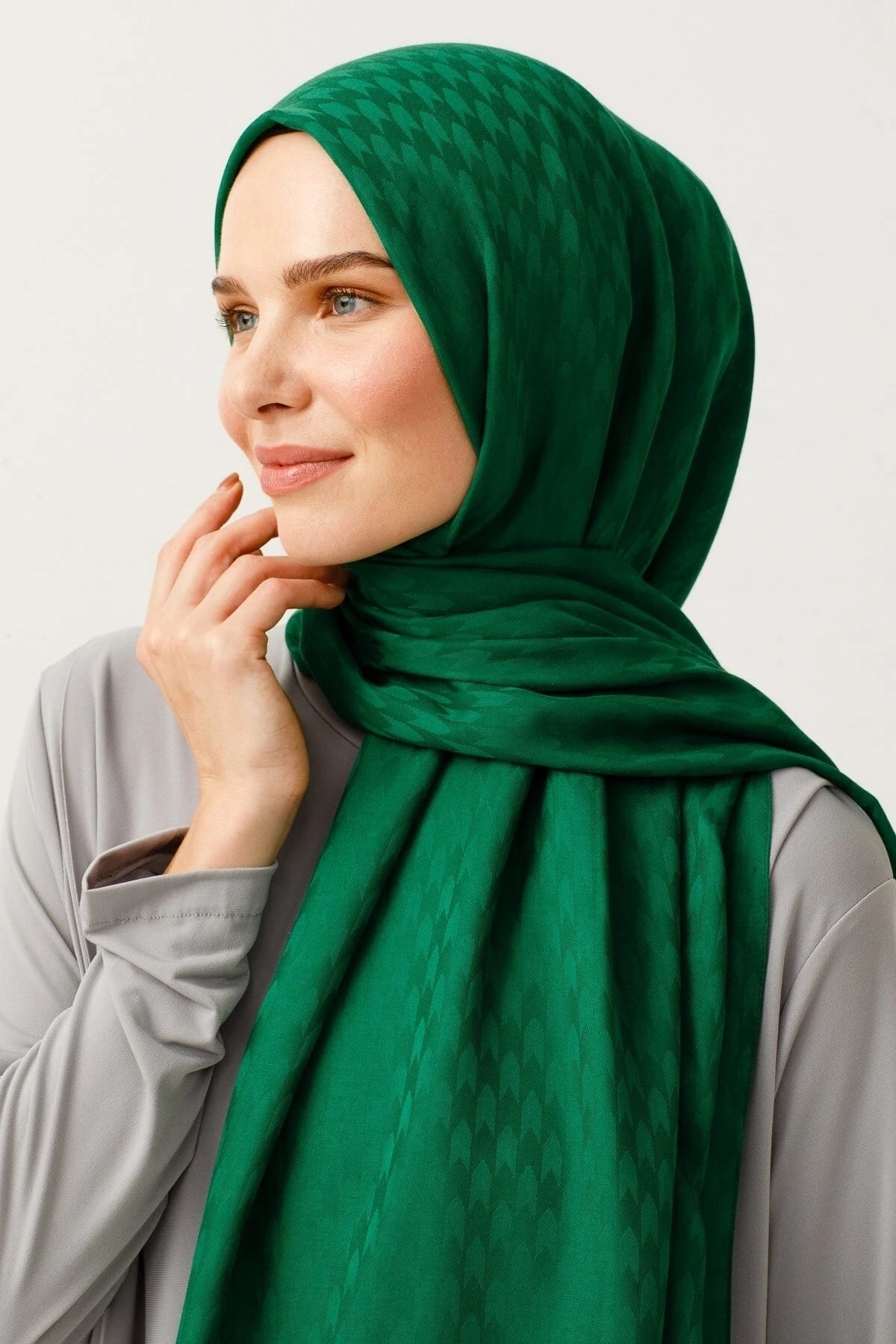 Kırlangıç Desen Pamuk Jakar Şal