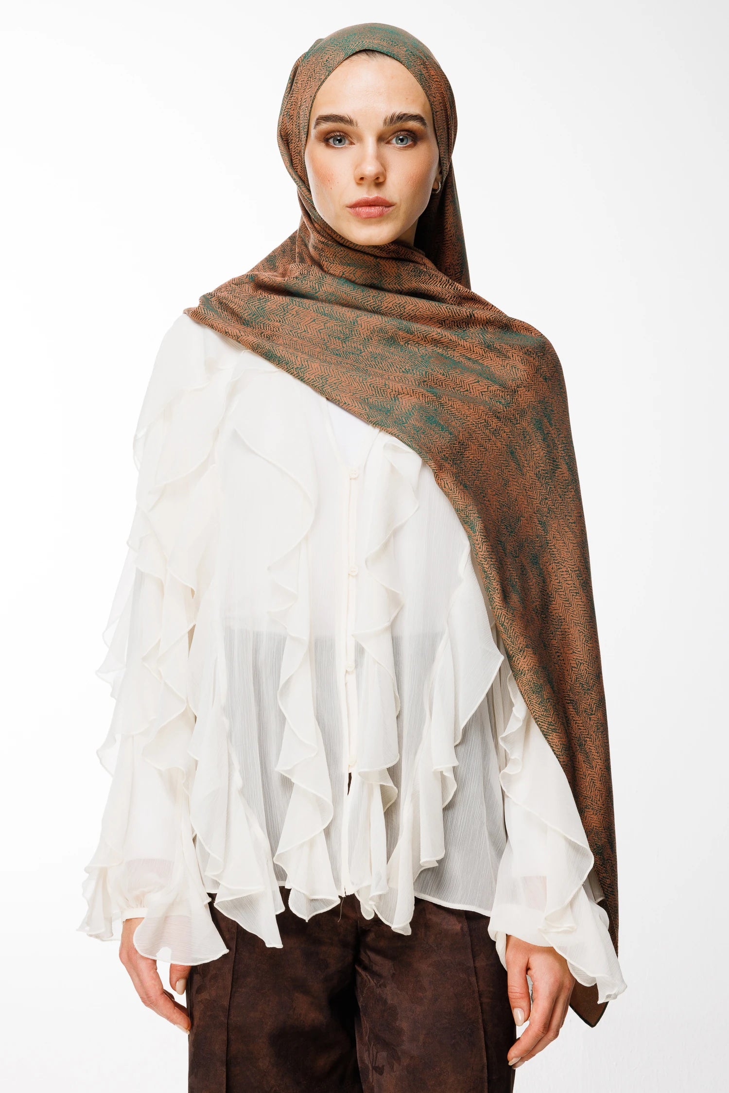 Sahra Desen Çift Taraflı Şal