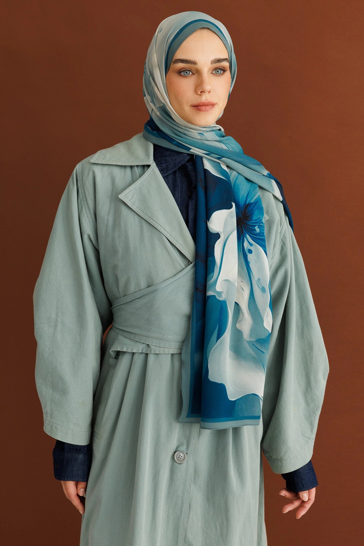 Pure Desen Hebei İpek Şal