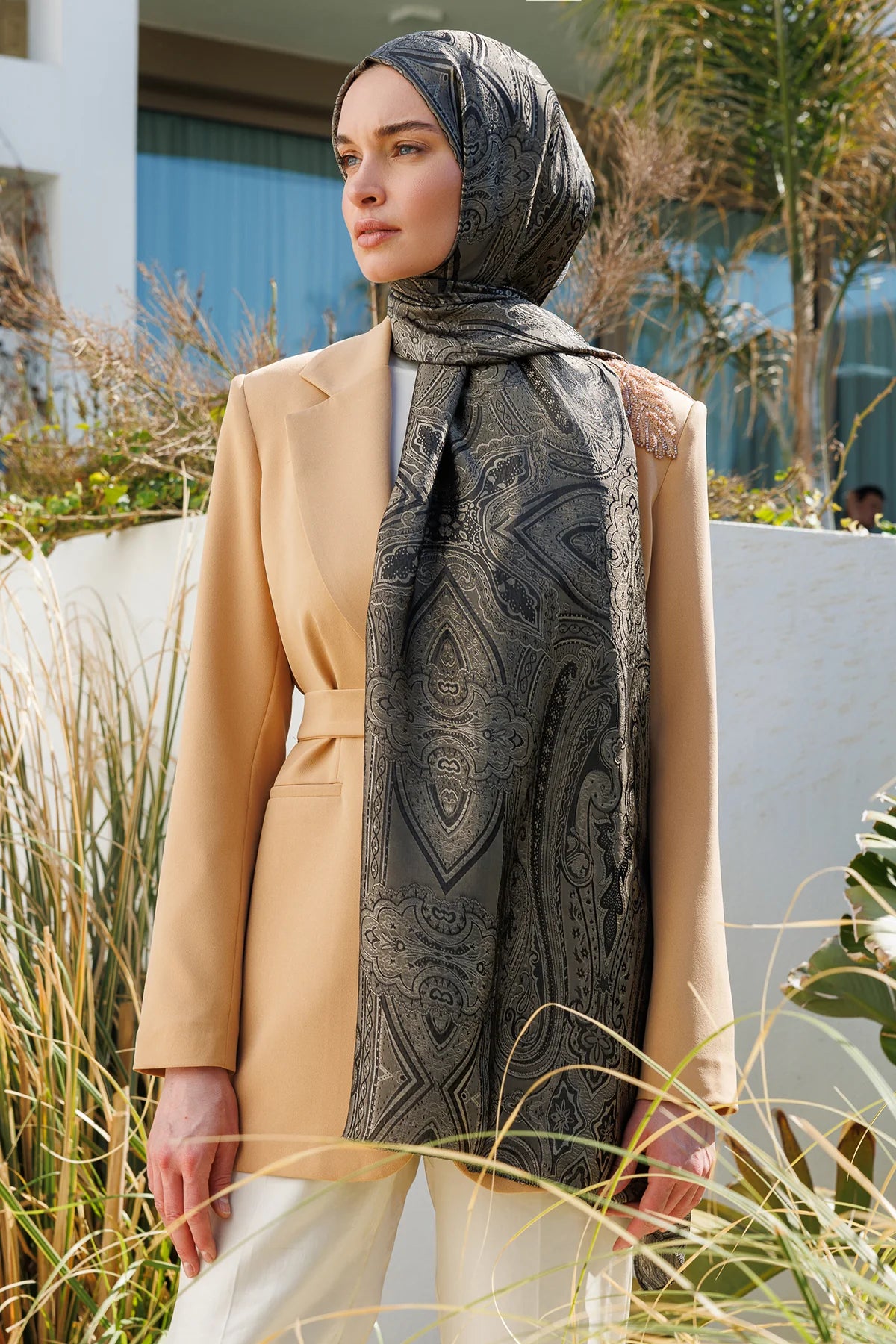 Liva Desen Shine Line Şal