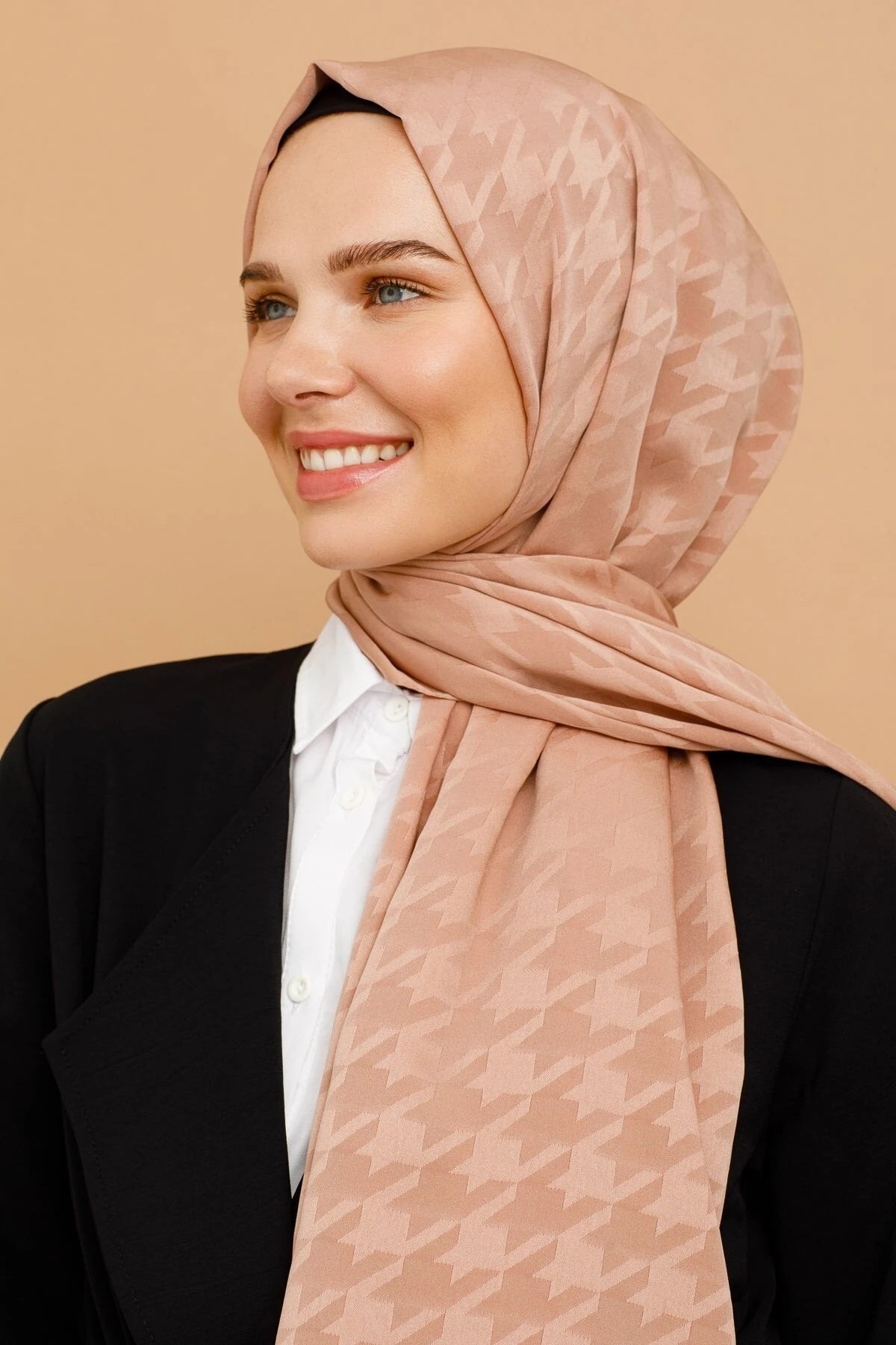 Kazayağı Desen İpeksi Jakar Şal