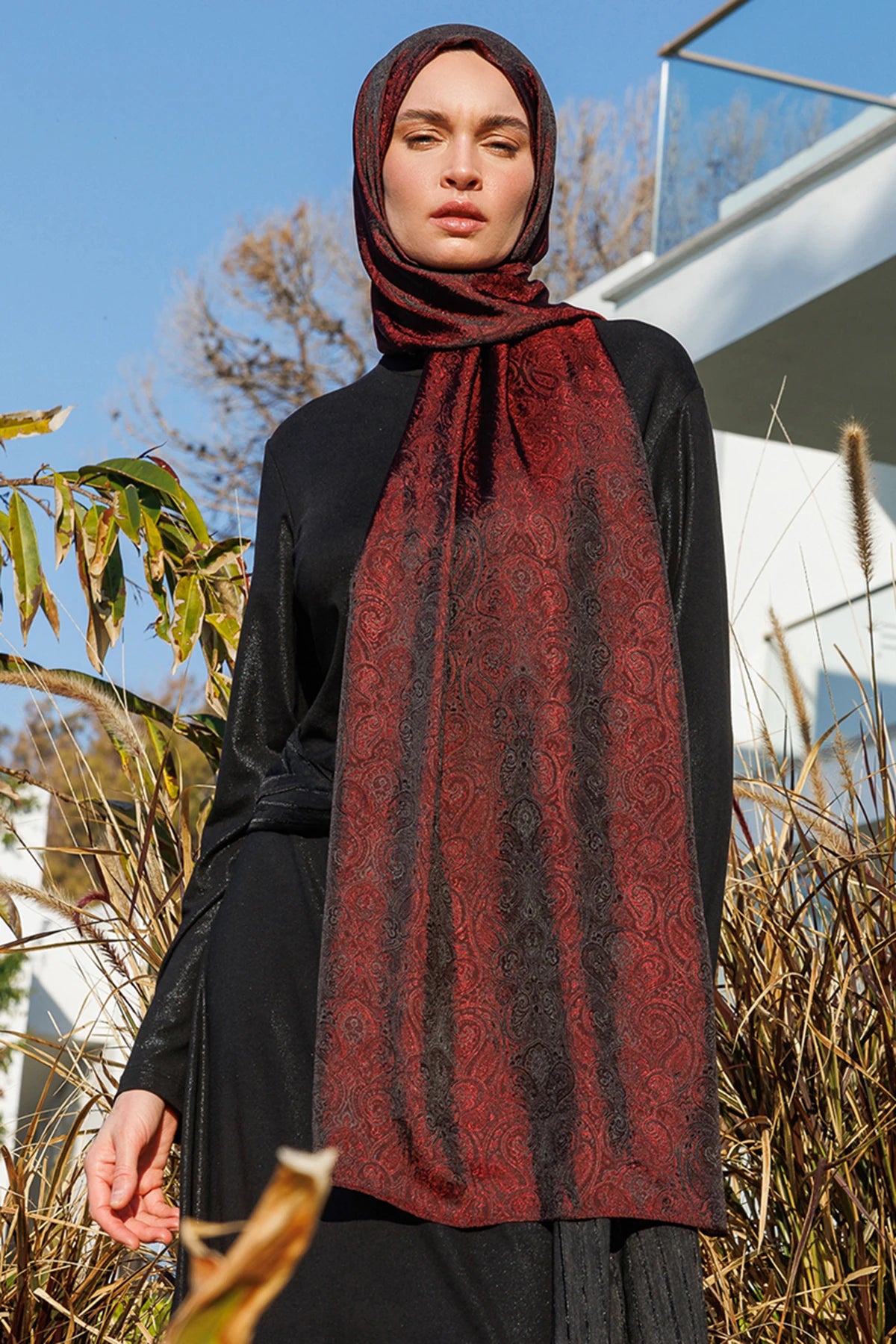 Moren Desen Shine Line Şal