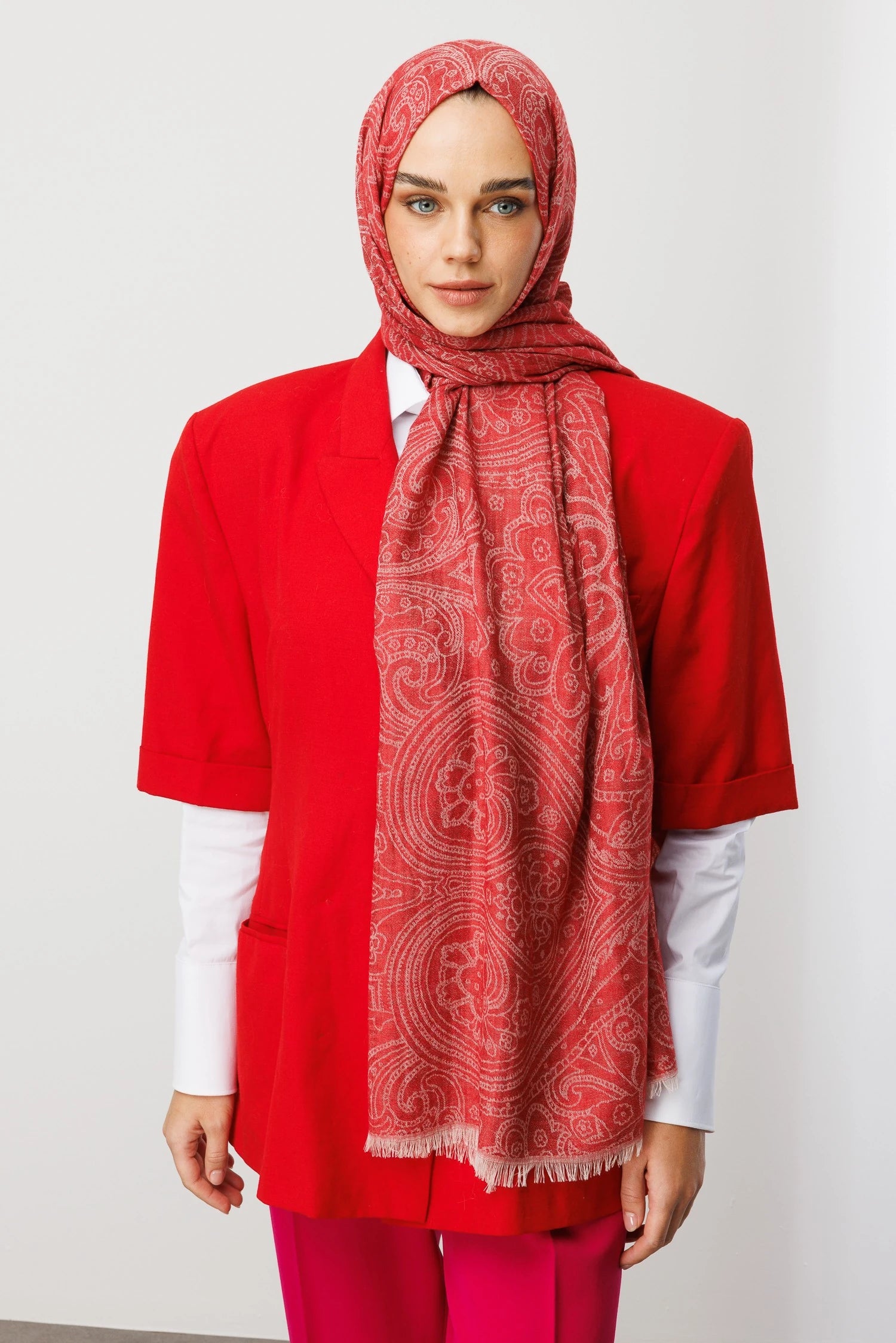 Rumi Desen Yün Kaşmir Şal