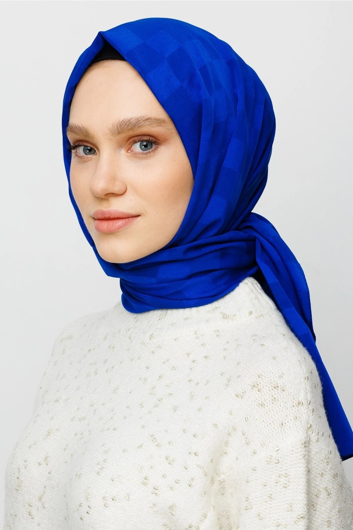 Dama Desen İpeksi Jakar Şal