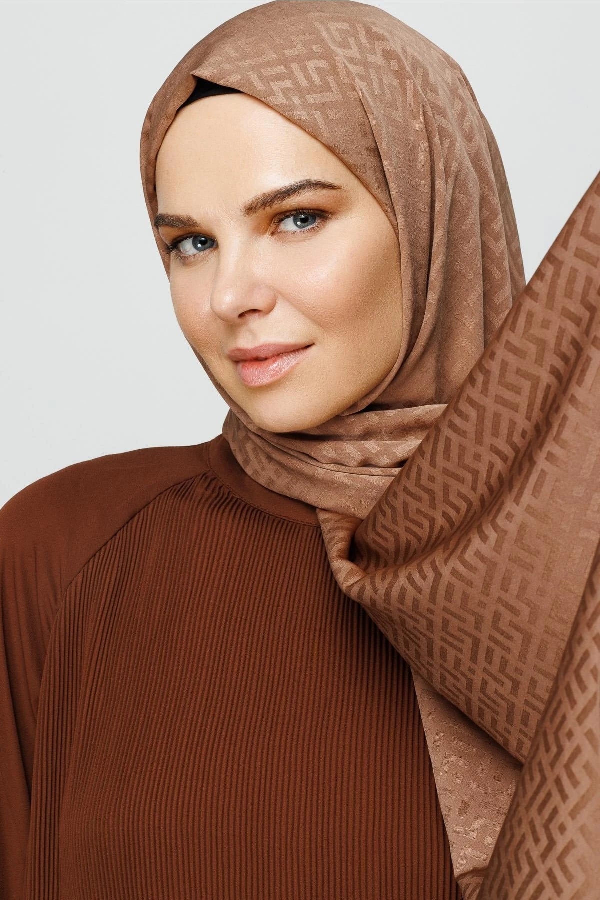 Z Desen İpeksi Jakar Şal