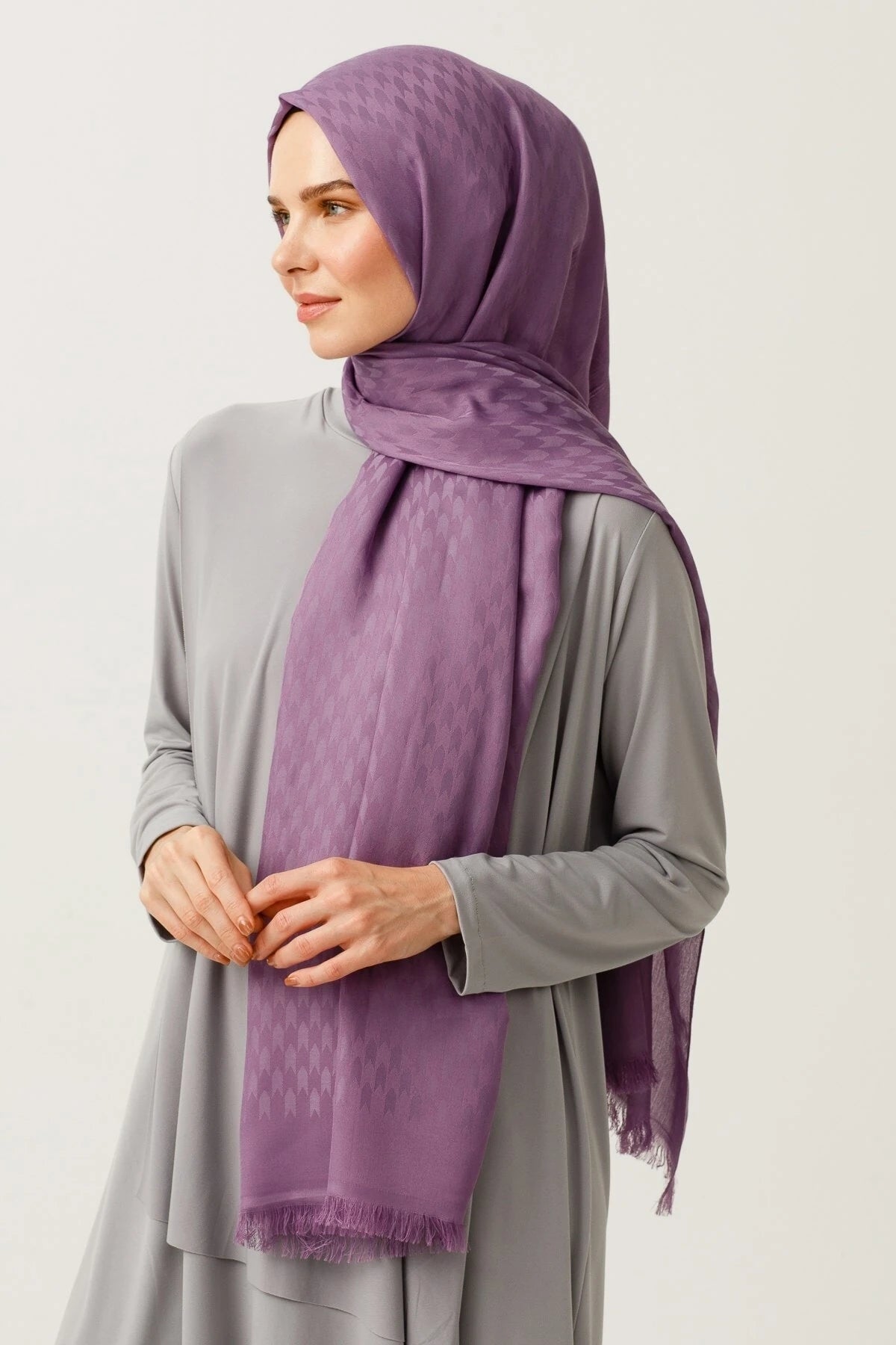 Kırlangıç Desen Pamuk Jakar Şal