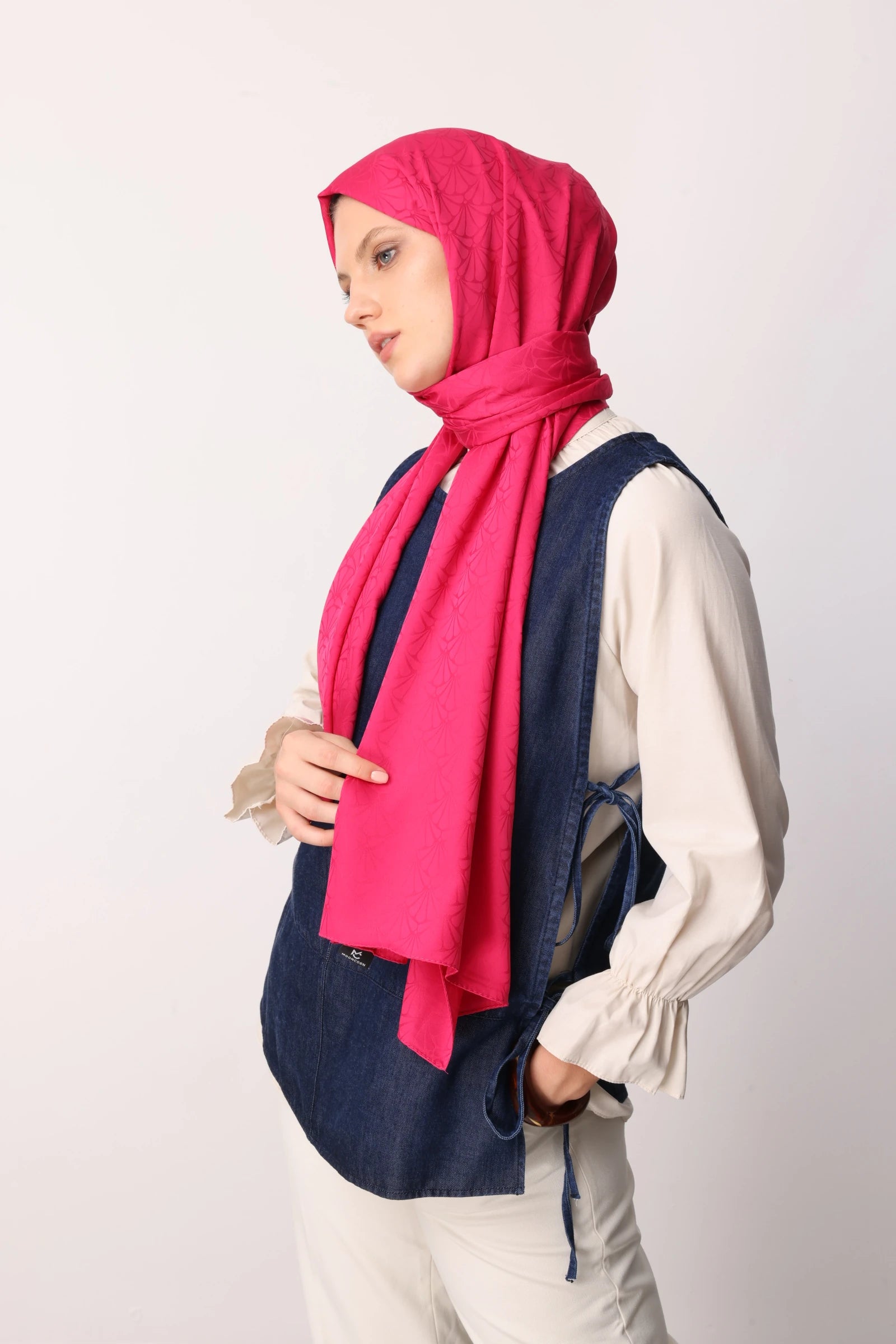 Lotus Desen İpeksi Jakar Şal