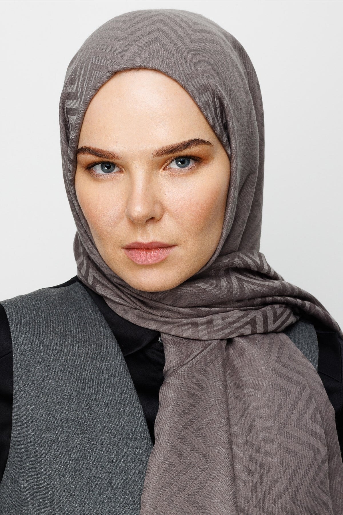 Zikzak Desen Pamuk Jakar Şal