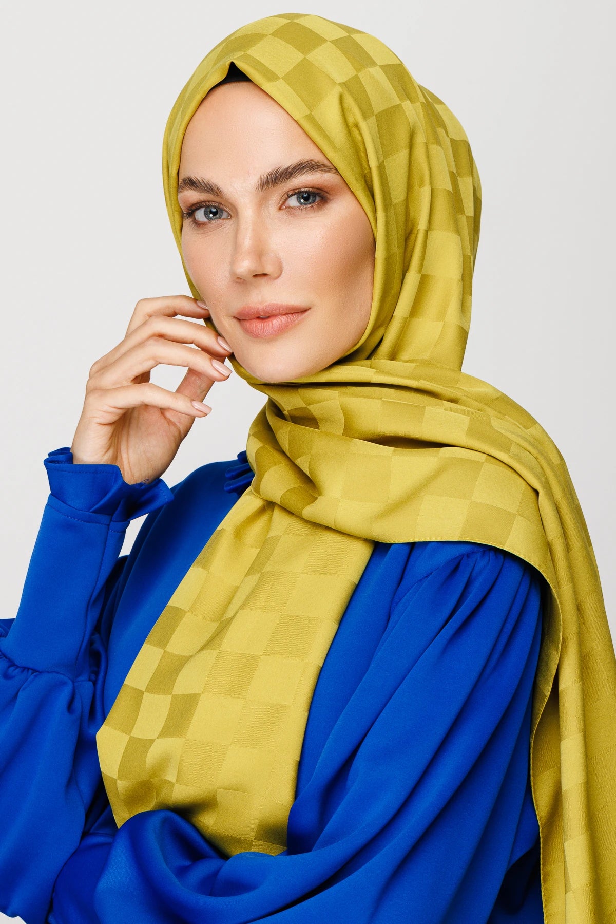 Dama Desen İpeksi Jakar Şal