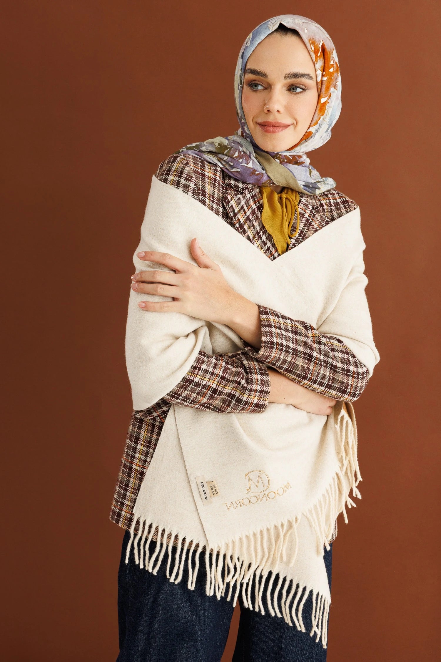 Çift Taraflı Yün Atkı