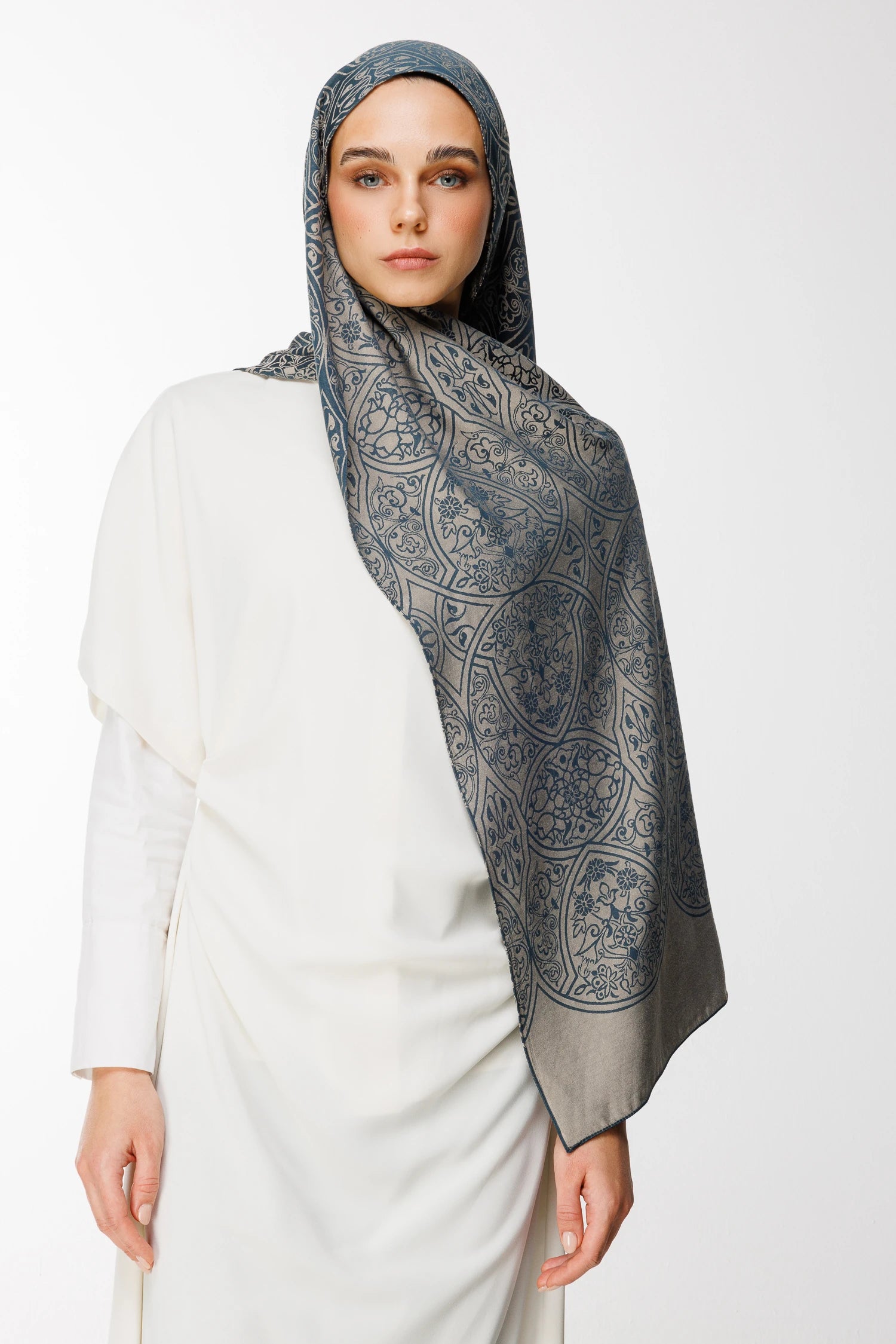 Morocco Desen Çift Taraflı Şal