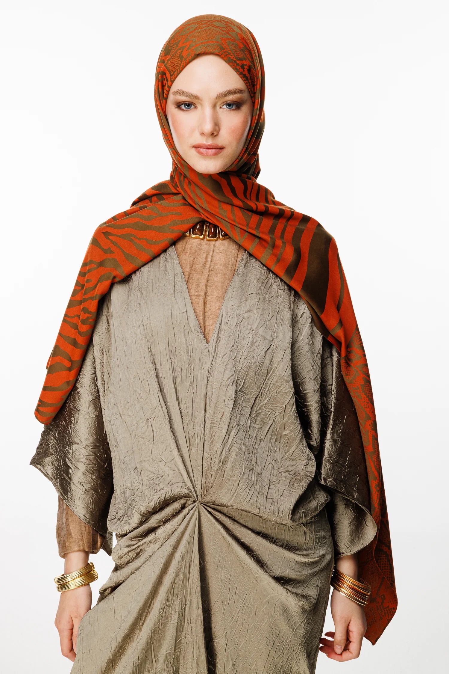 Riad Desen Çift Taraflı Şal