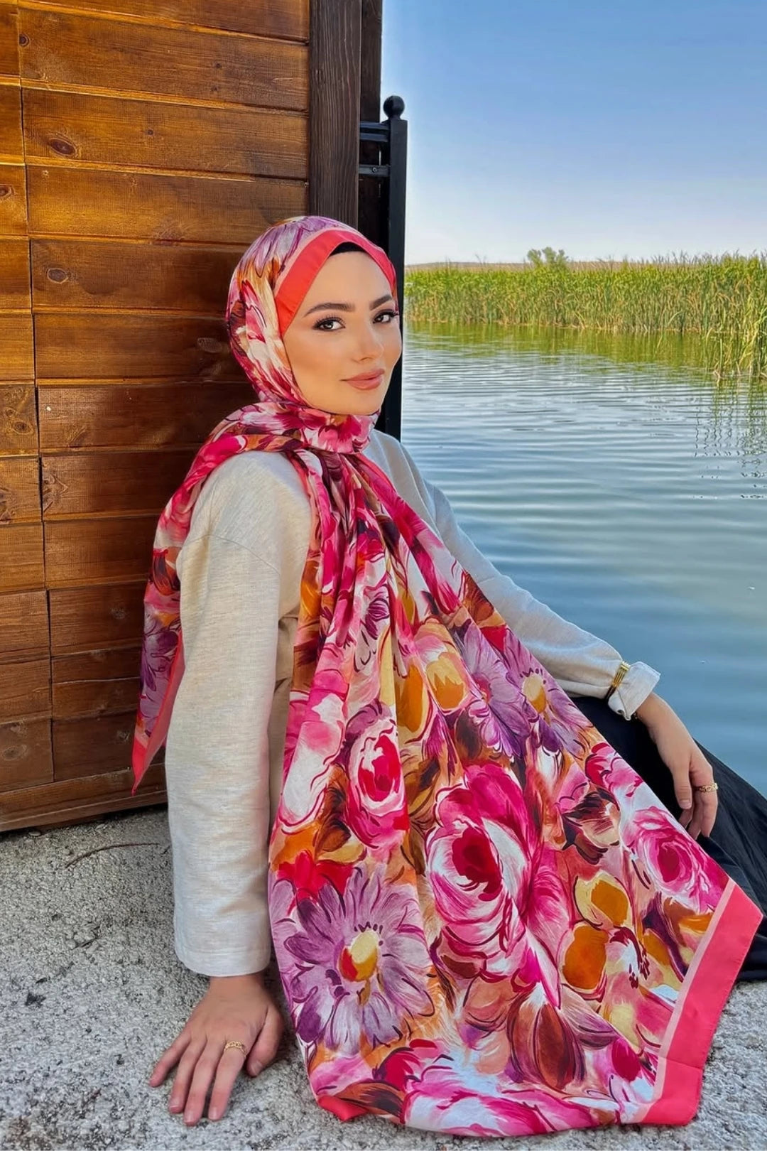 Rossel Desen Pamuk Şal