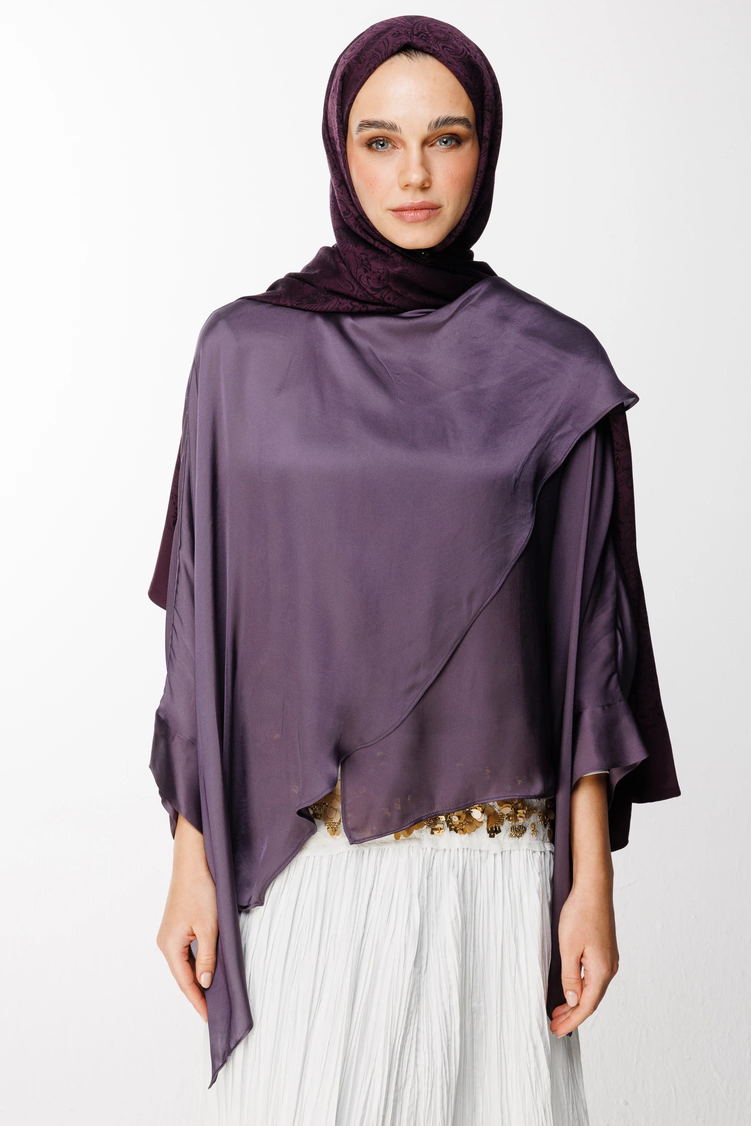 Velora Desen Çift Taraflı Şal