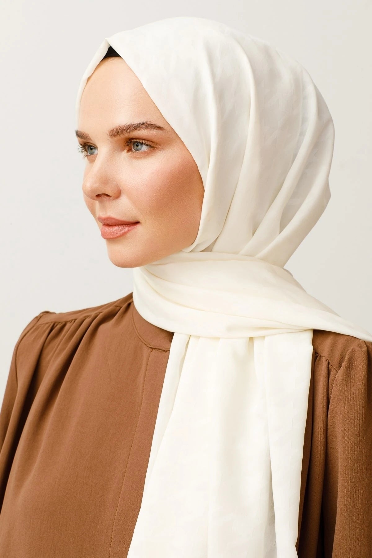 Kazayağı Desen İpeksi Jakar Şal