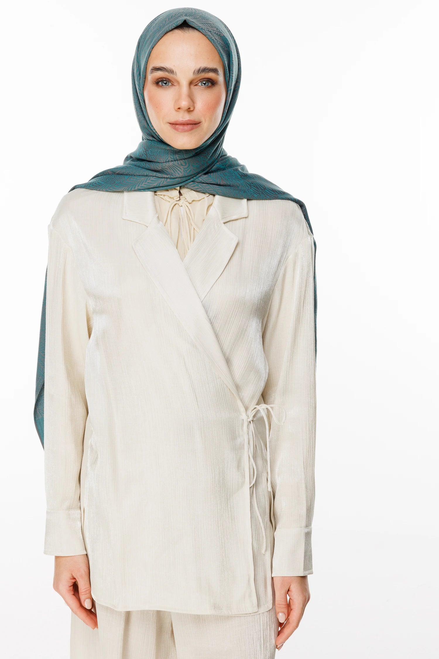 Mayra Desen Çift Taraflı Şal