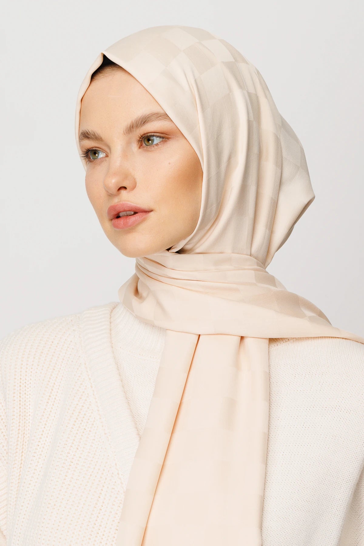 Dama Desen İpeksi Jakar Şal