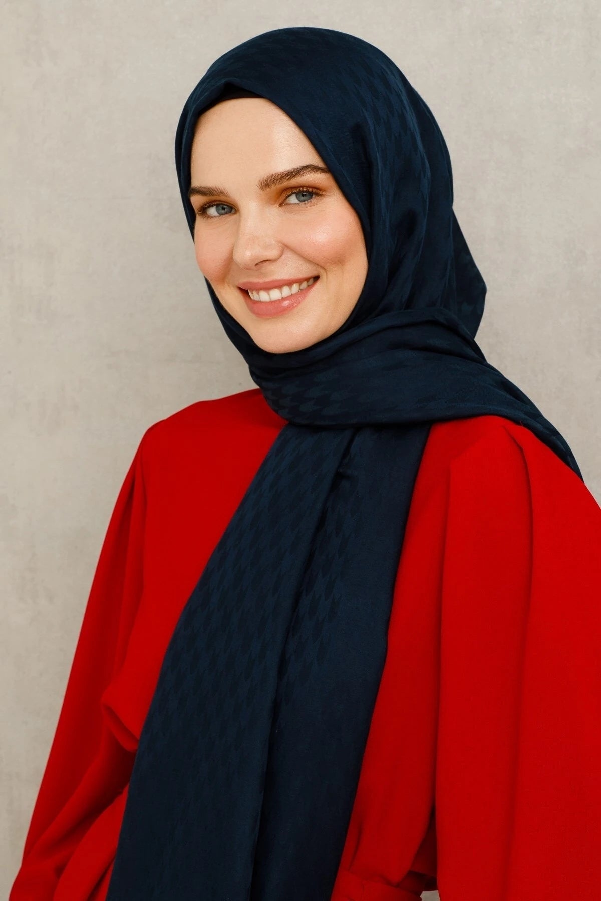 Kırlangıç Desen Pamuk Jakar Şal