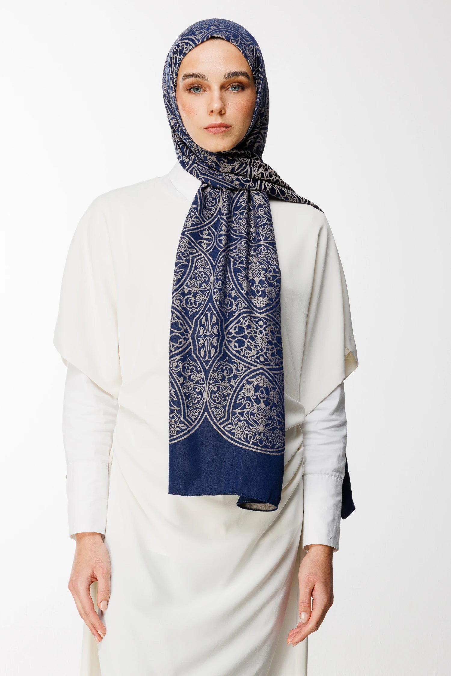 Morocco Desen Çift Taraflı Şal