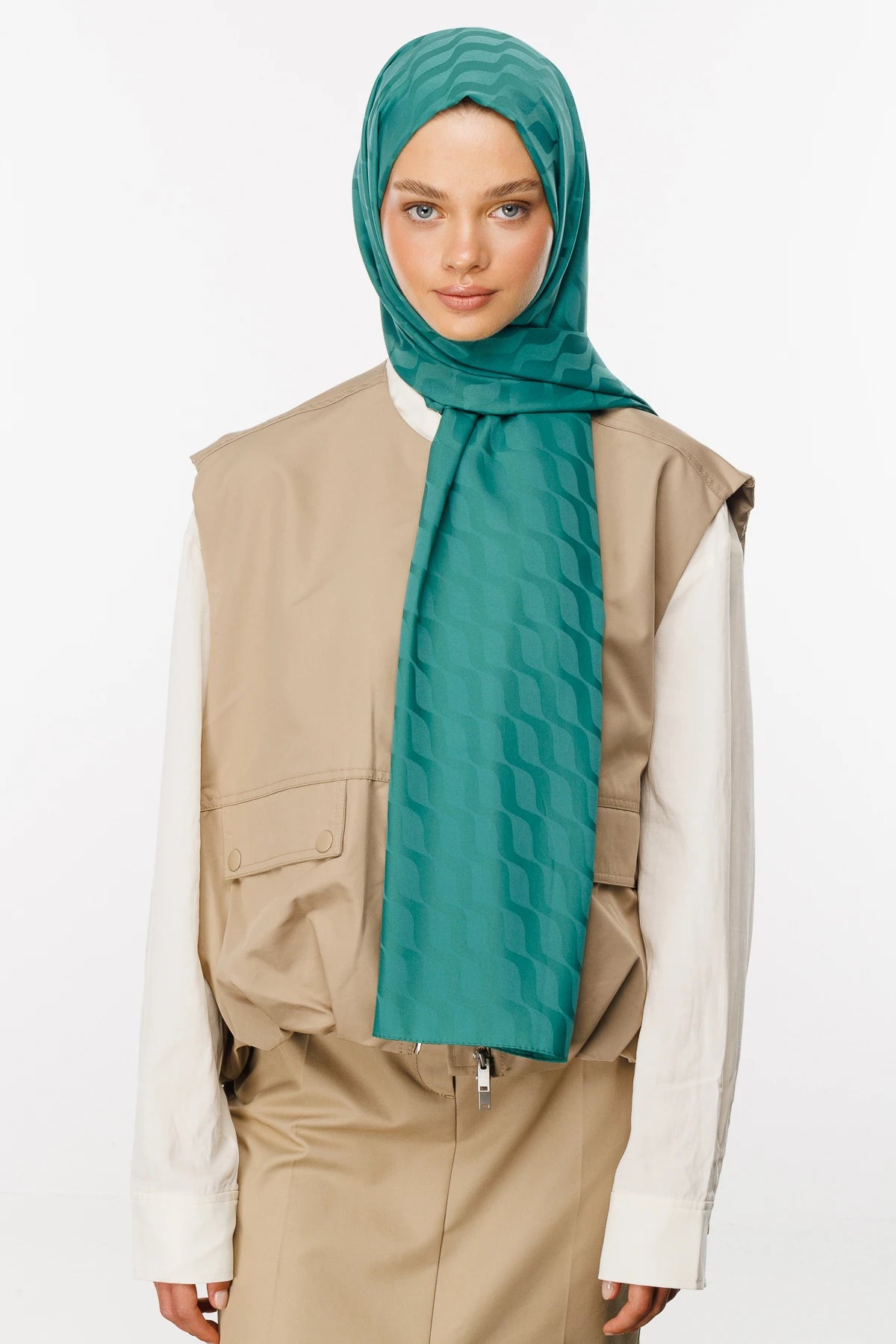 Dalga Desen İpeksi Jakar Şal