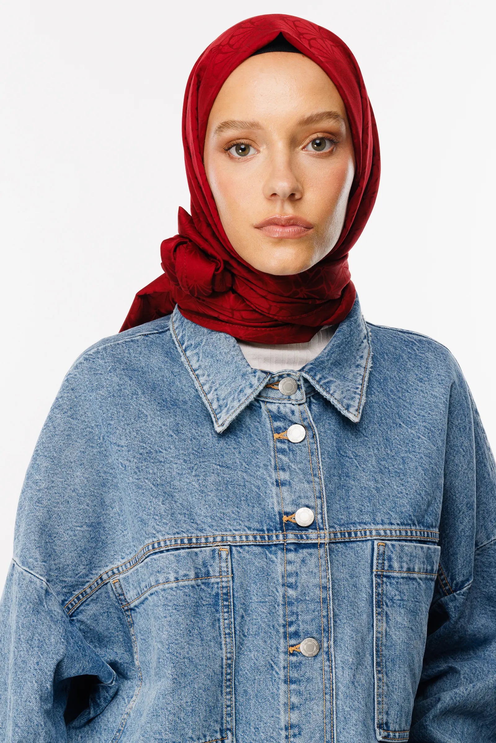 Lotus Desen İpeksi Jakar Şal