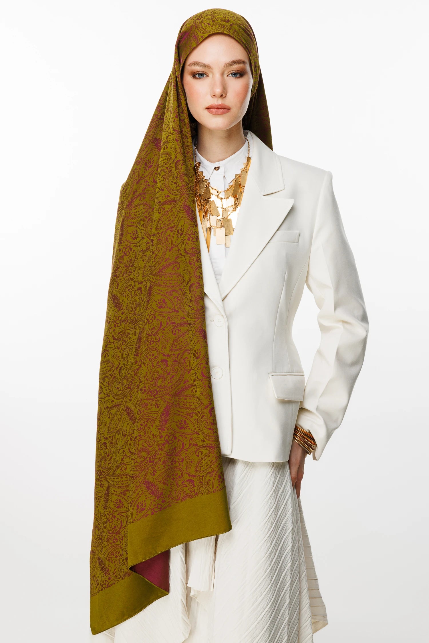 Velora Desen Çift Taraflı Şal