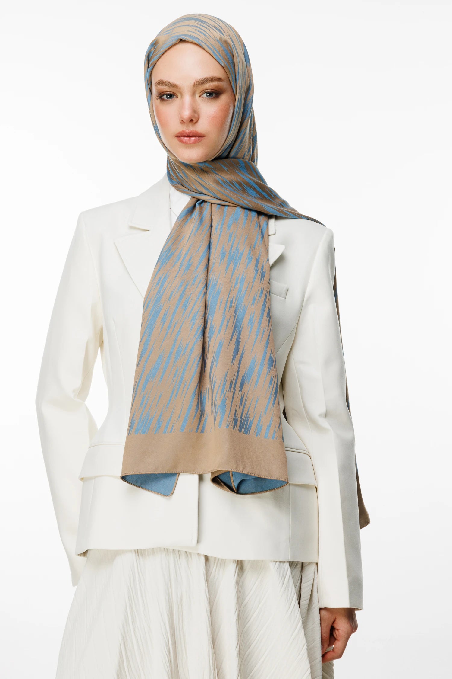 Selis Desen Çift Taraflı Şal