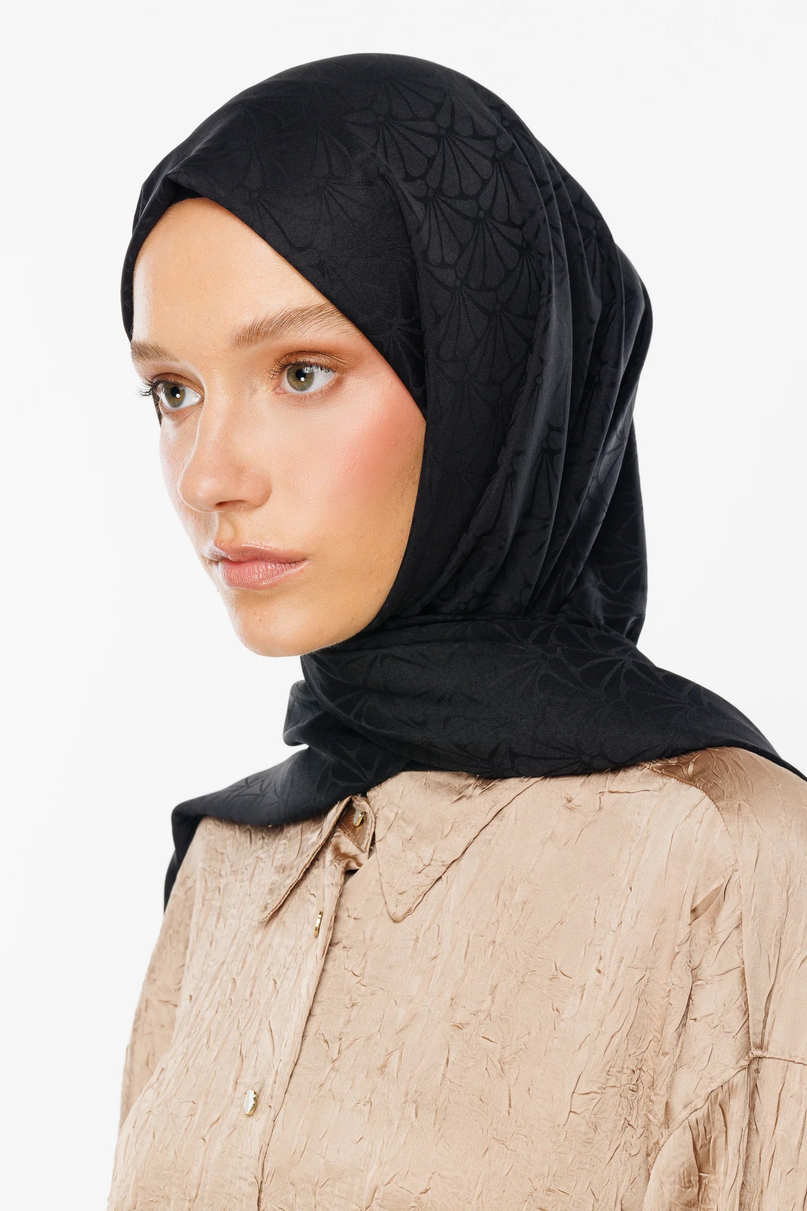 Lotus Desen İpeksi Jakar Şal