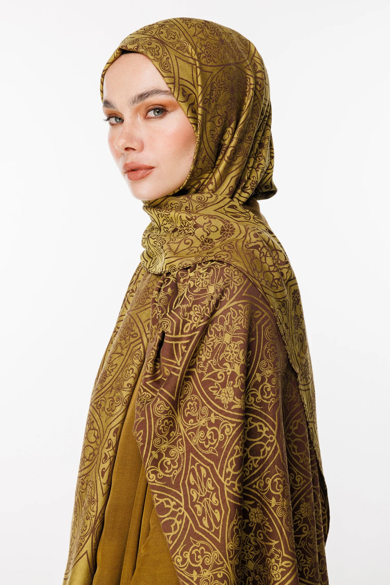 Morocco Desen Çift Taraflı Şal