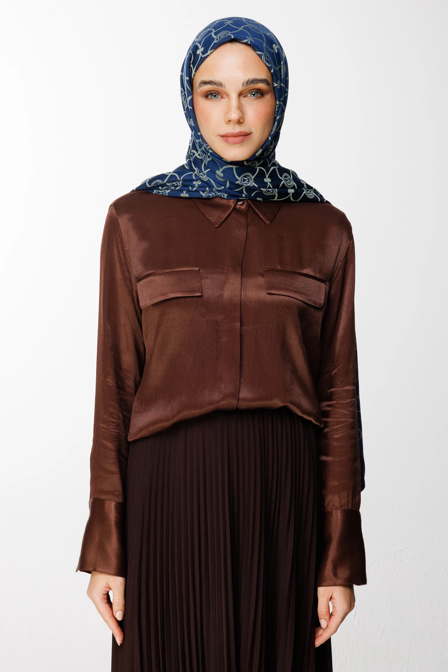 Marrakech Desen Çift Taraflı Şal