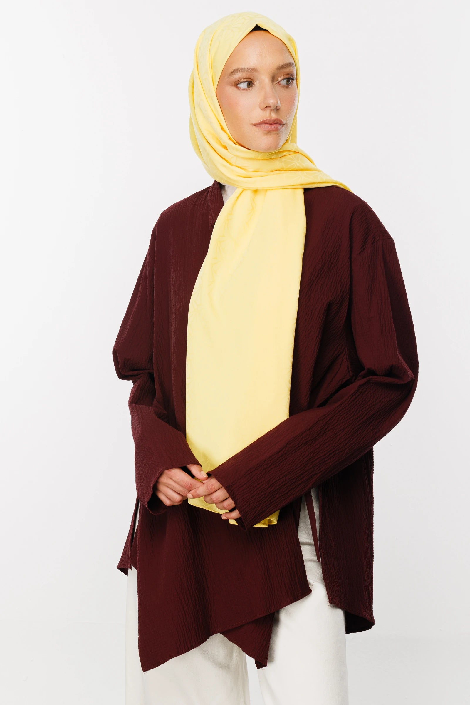 Lotus Desen İpeksi Jakar Şal