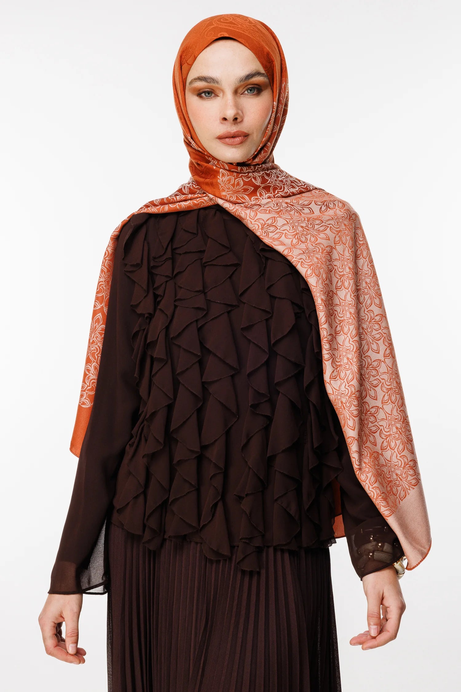 Nora Desen Çift Taraflı Şal