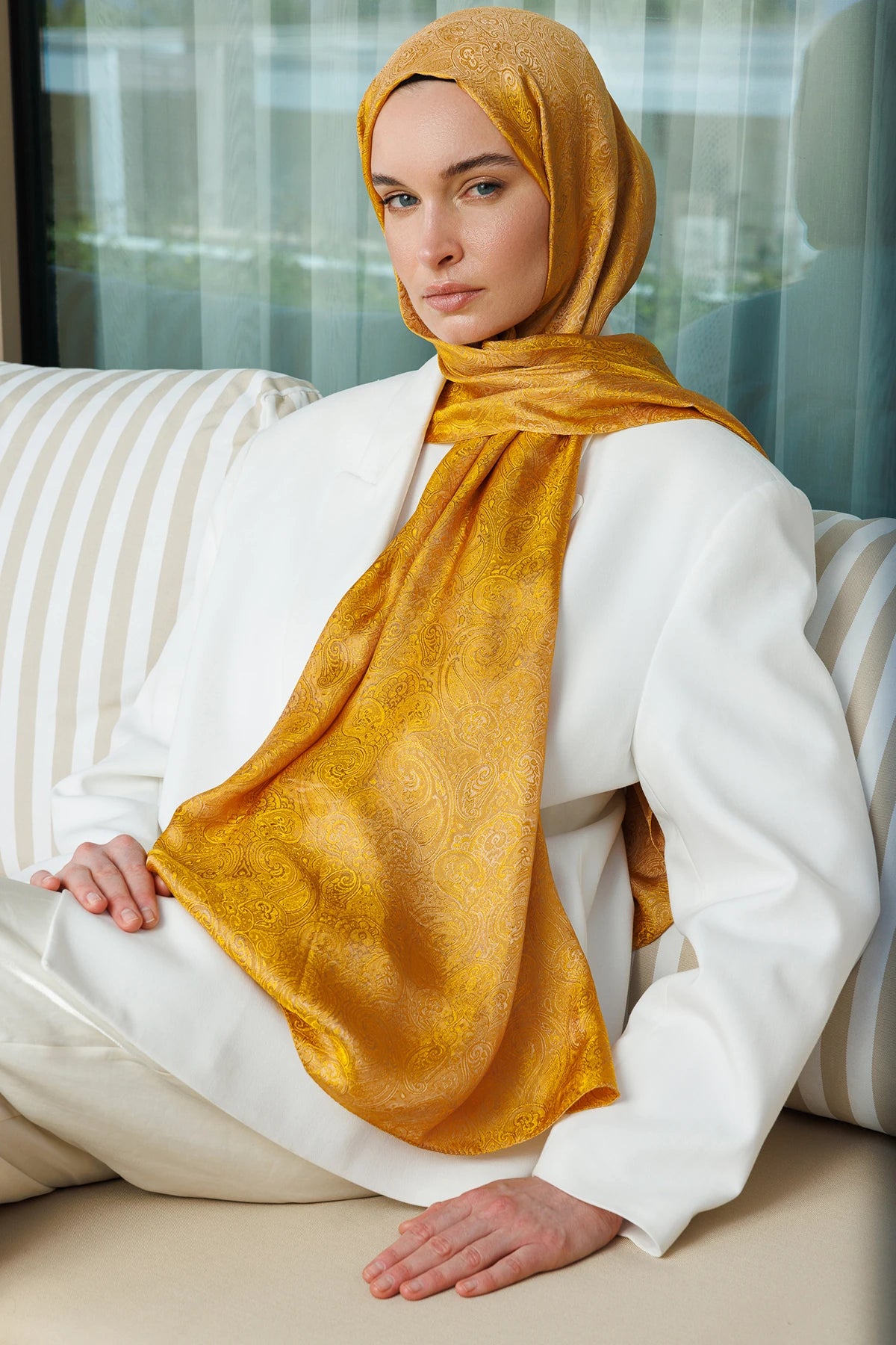 Moren Desen Shine Line Şal