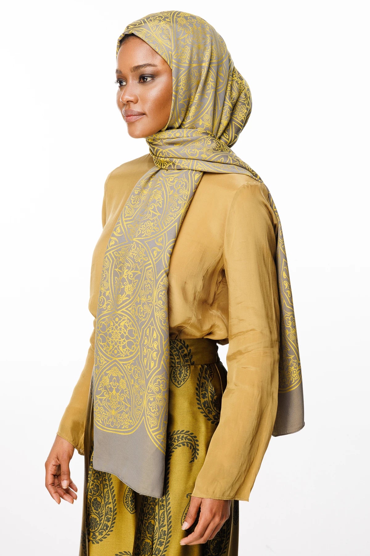 Morocco Desen Çift Taraflı Şal