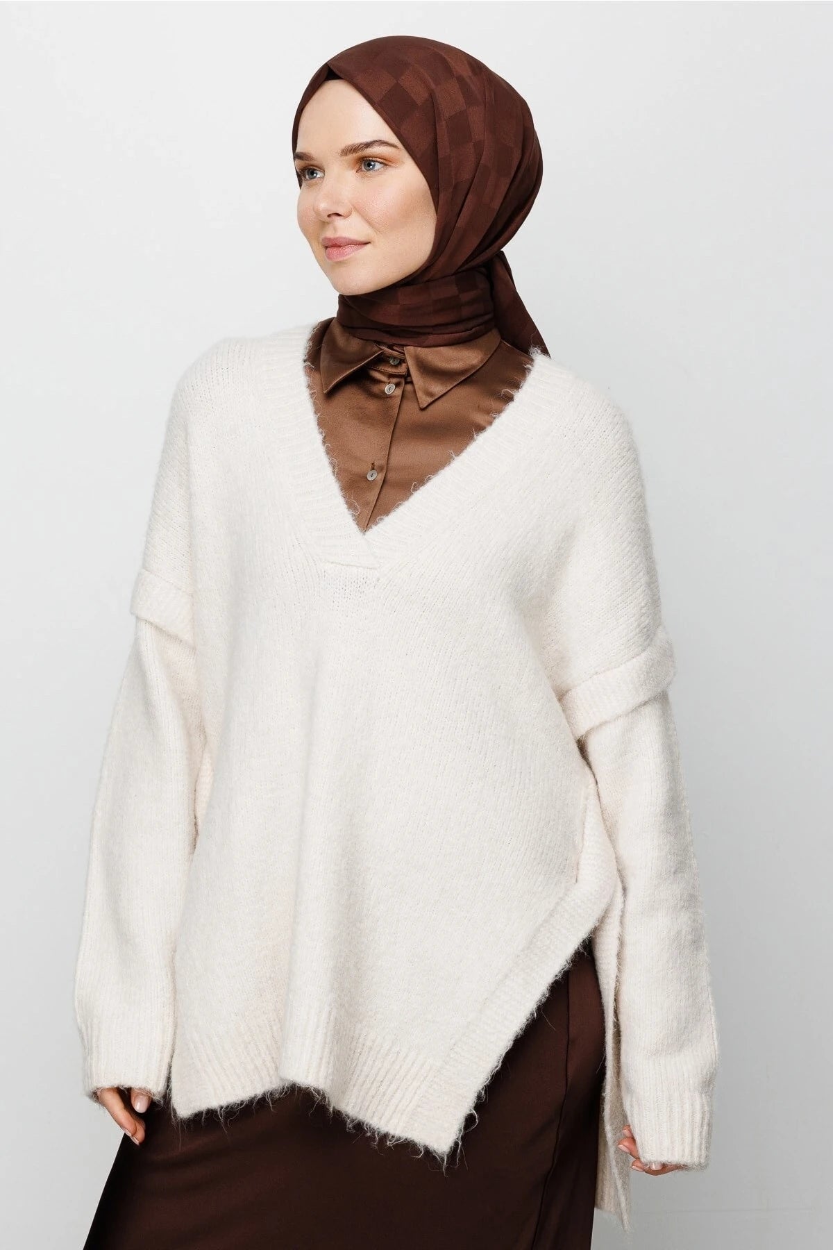 Dama Desen İpeksi Jakar Şal