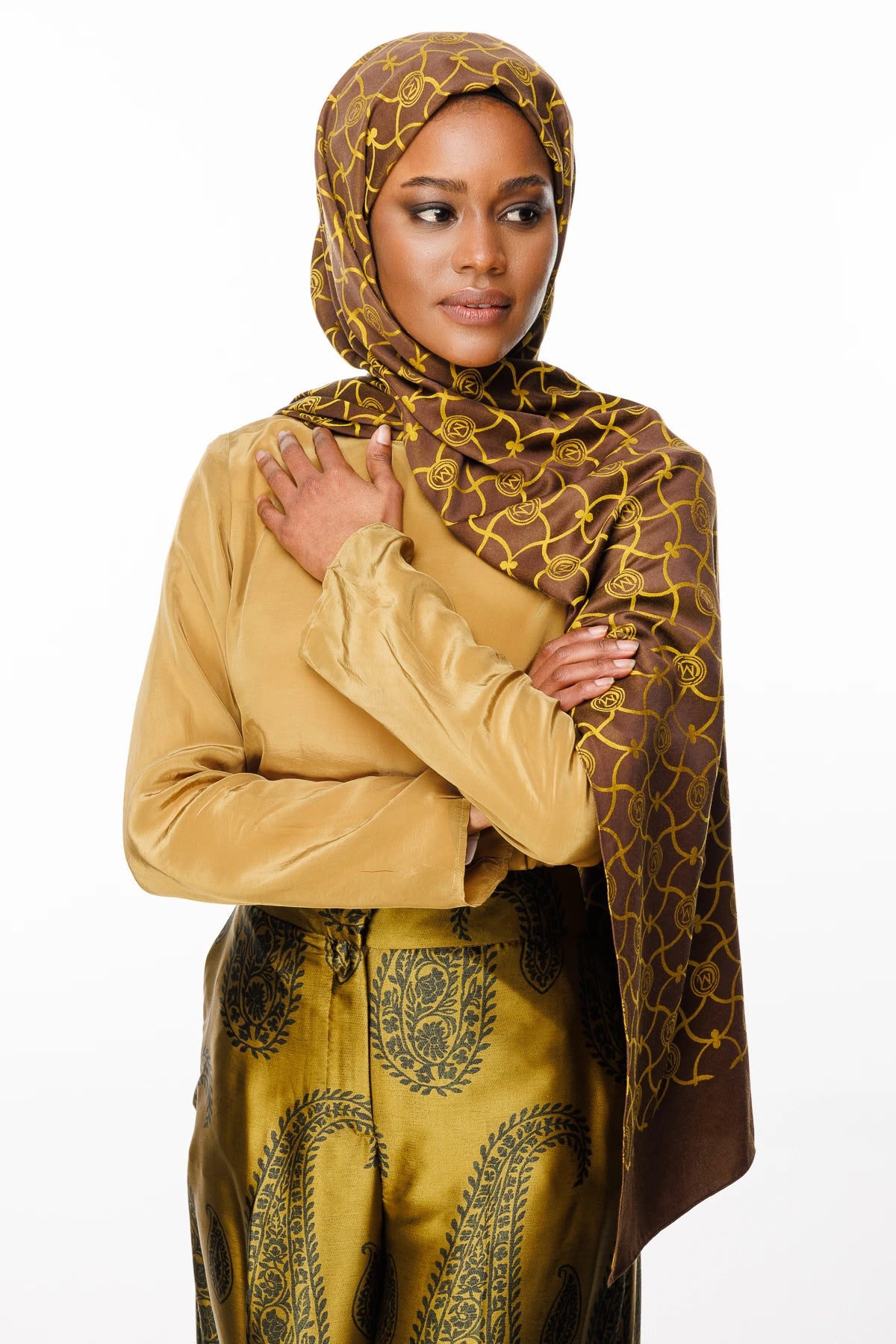 Marrakech Desen Çift Taraflı Şal